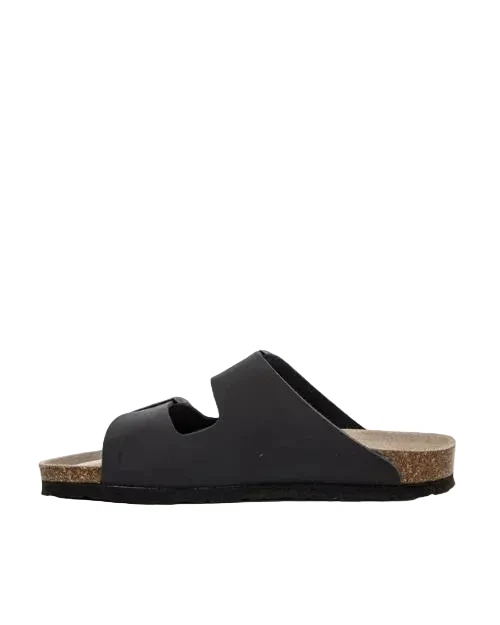 GENUINS HAWAII OILED LEATHER SANDAL BLACK - Image 4