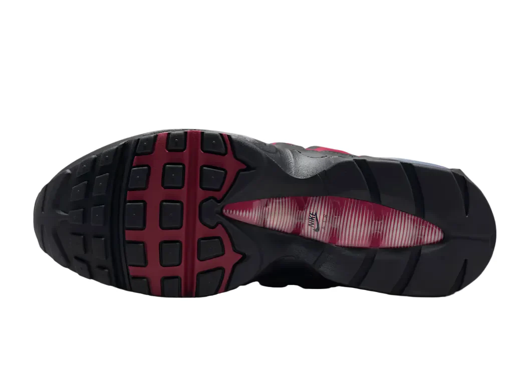 Nike Air Max 95 OG Big Bubble Black Crimson Grey - Image 4
