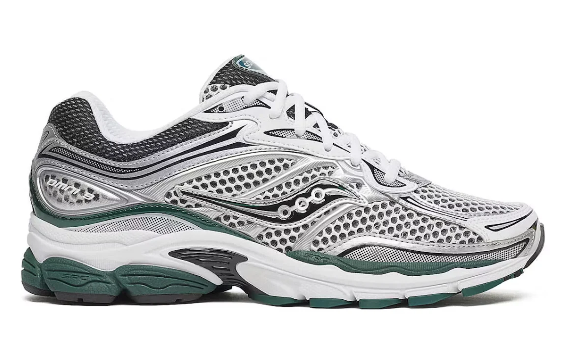 Saucony ProGrid Omni 9 White Pine Green Men's